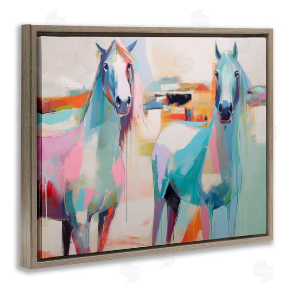 Stupell Industries Irena Orlov | Pastel Stallions Duo