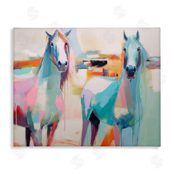 stupell industries Irena Orlov | Pastel Stallions Duo