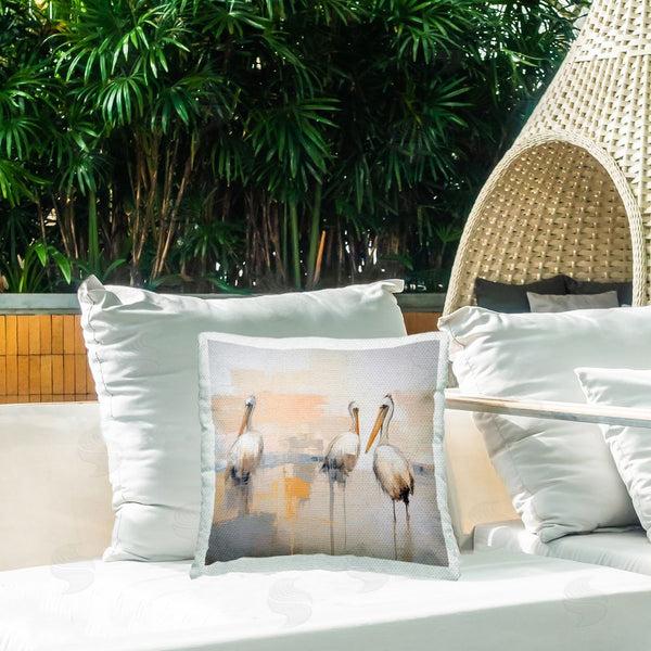 Stupell Industries Irena Orlov | Pelicans On Beach Printed Throw Pillow
