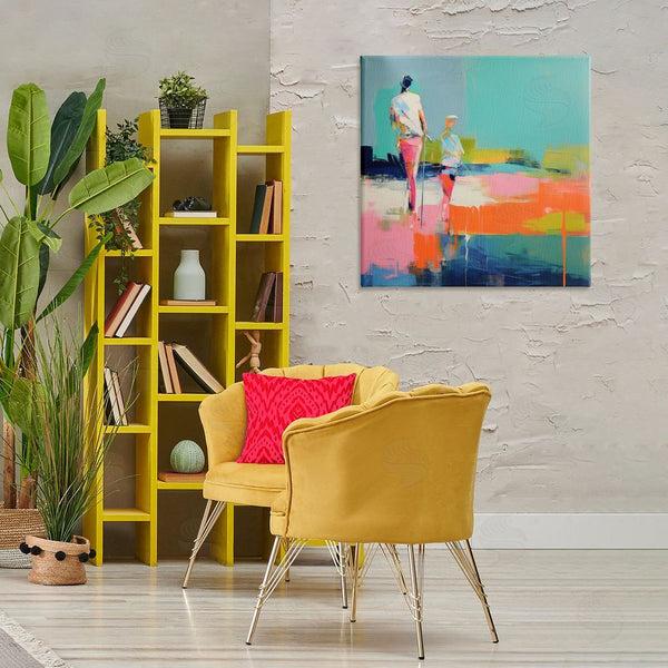 Stupell Industries Irena Orlov | People Golfing Abstraction Wall Art
