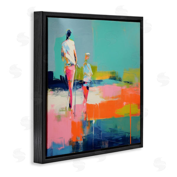 Stupell Industries Irena Orlov | People Golfing Abstraction Wall Art