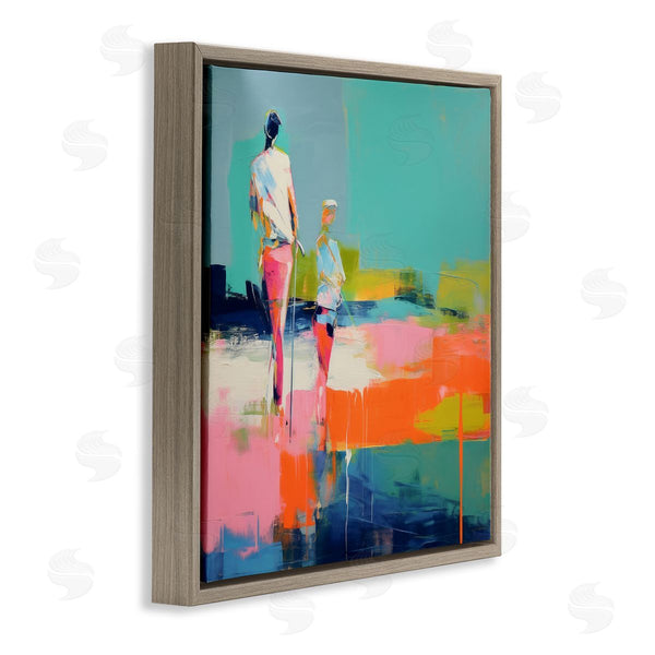 Stupell Industries Irena Orlov | People Golfing Abstraction Wall Art