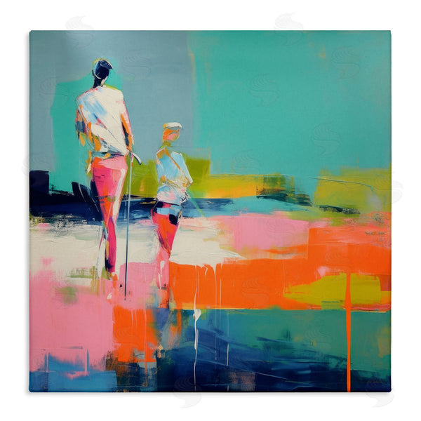 stupell industries Irena Orlov | People Golfing Abstraction Wall Art