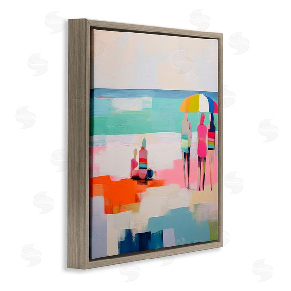 Stupell Industries Irena Orlov | People On Beach Abstract Wall Art