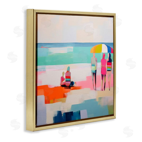 Stupell Industries Irena Orlov | People On Beach Abstract Wall Art