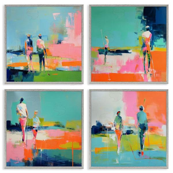 Stupell Industries Irena Orlov | People On Golf Course Wall Art