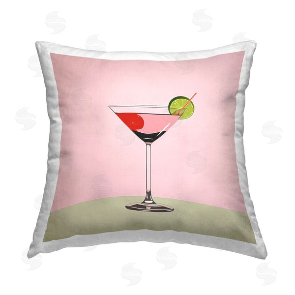 stupell industries Irena Orlov | Pink & Red Cocktail Printed Throw Pillow