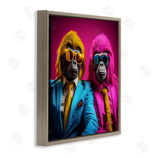 Stupell Industries Irena Orlov | Pink & Yellow Gorillas