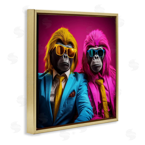 Stupell Industries Irena Orlov | Pink & Yellow Gorillas