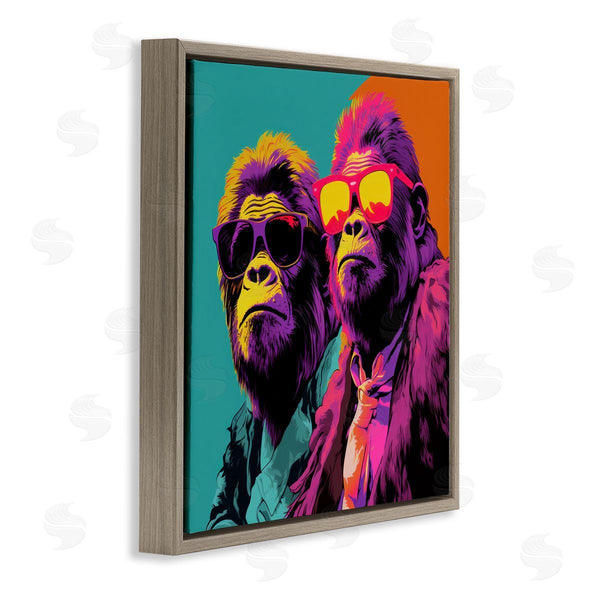 Stupell Industries Irena Orlov | Pop Style Gorilla Duo Wall Art