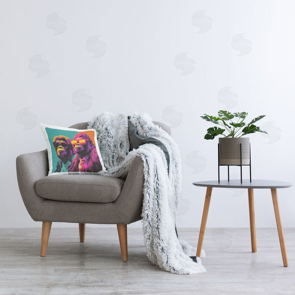 Stupell Industries Irena Orlov | Pop Style Gorillas Printed Throw Pillow