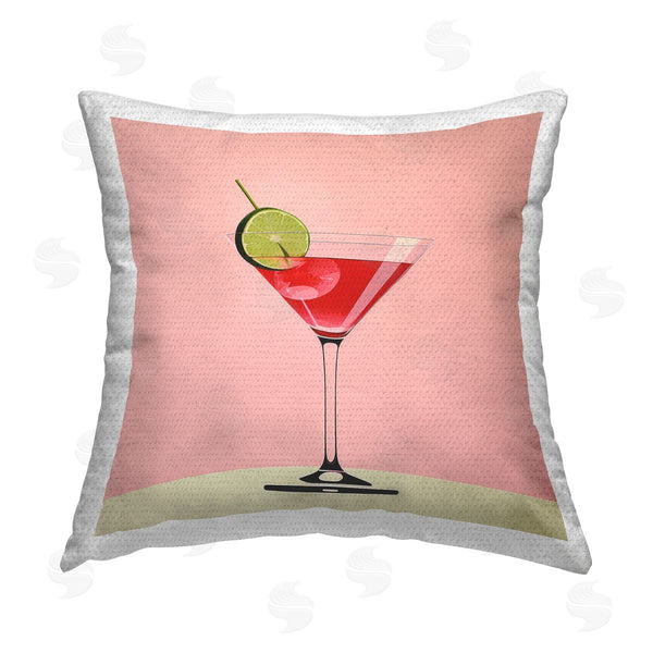 Stupell Industries Irena Orlov | Red Martini Cocktail Printed Throw Pillow