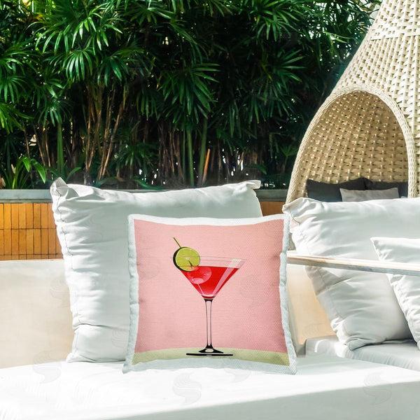 Stupell Industries Irena Orlov | Red Martini Cocktail Printed Throw Pillow