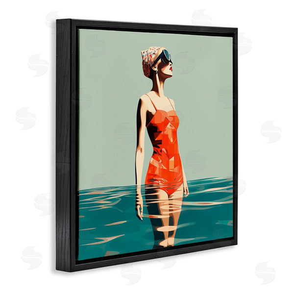 Stupell Industries Irena Orlov | Retro Woman In Swimsuit