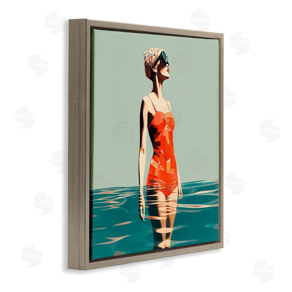 Stupell Industries Irena Orlov | Retro Woman In Swimsuit