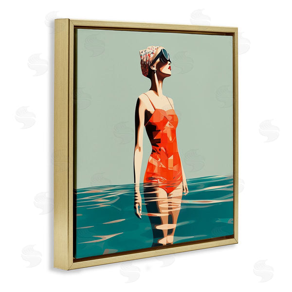 Stupell Industries Irena Orlov | Retro Woman In Swimsuit