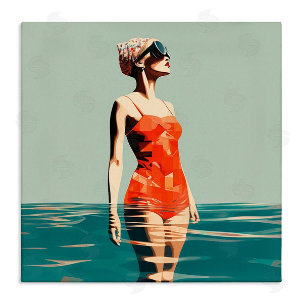 stupell industries Irena Orlov | Retro Woman in Swimsuit