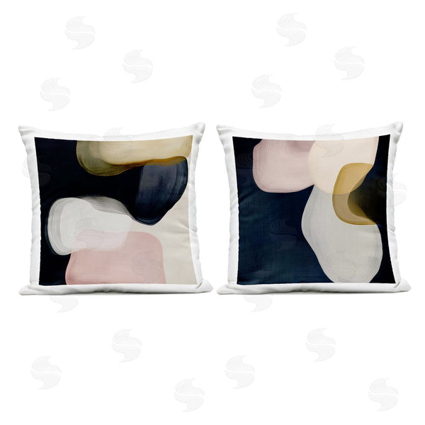 Stupell Industries Irena Orlov | Rounded Oblique Shapes Printed Throw Pillow Set