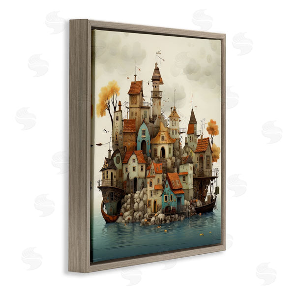 Stupell Industries Irena Orlov | Rustic Village On Water