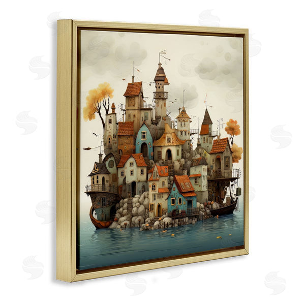 Stupell Industries Irena Orlov | Rustic Village On Water