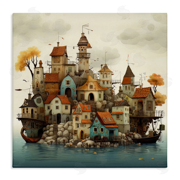 stupell industries Irena Orlov | Rustic Village on Water