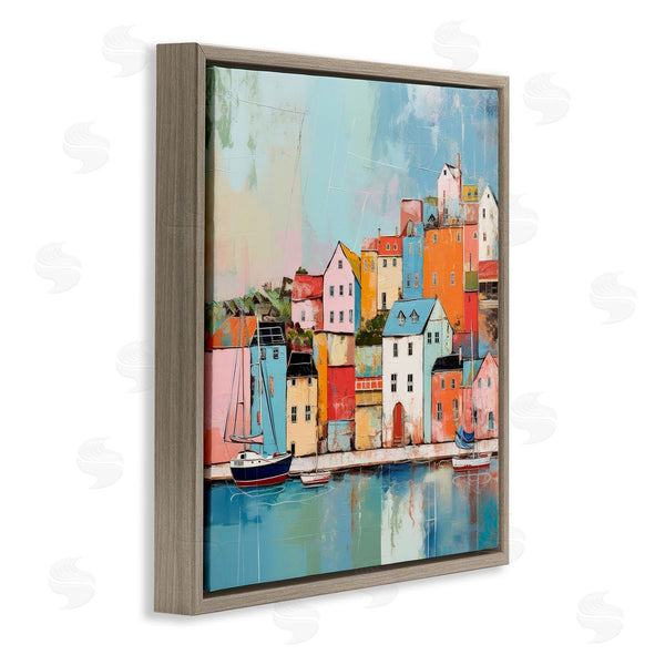 Stupell Industries Irena Orlov | Seaside Neighborhood Painting Wall Art