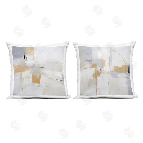 Stupell Industries Irena Orlov | Streaked Yellow Visionaries Printed Throw Pillow Set