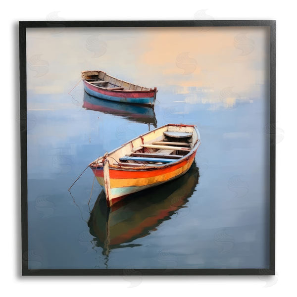 Stupell Industries Irena Orlov | Striped Boats In Lake