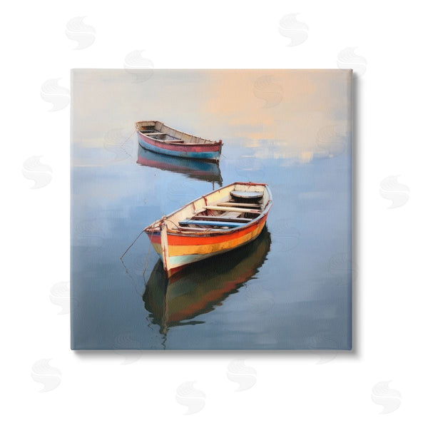 stupell industries Irena Orlov | Striped Boats in Lake