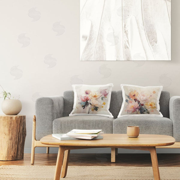 Stupell Industries Irena Orlov | Traditional Neutral Blossoms Printed Throw Pillow Set