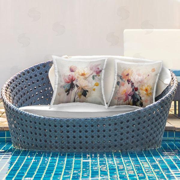 Stupell Industries Irena Orlov | Traditional Neutral Blossoms Printed Throw Pillow Set