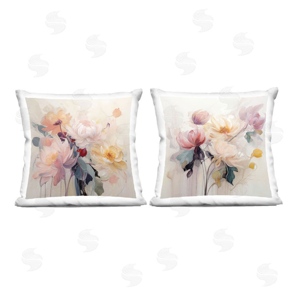 stupell industries Irena Orlov | Traditional Neutral Blossoms Printed Throw Pillow Set