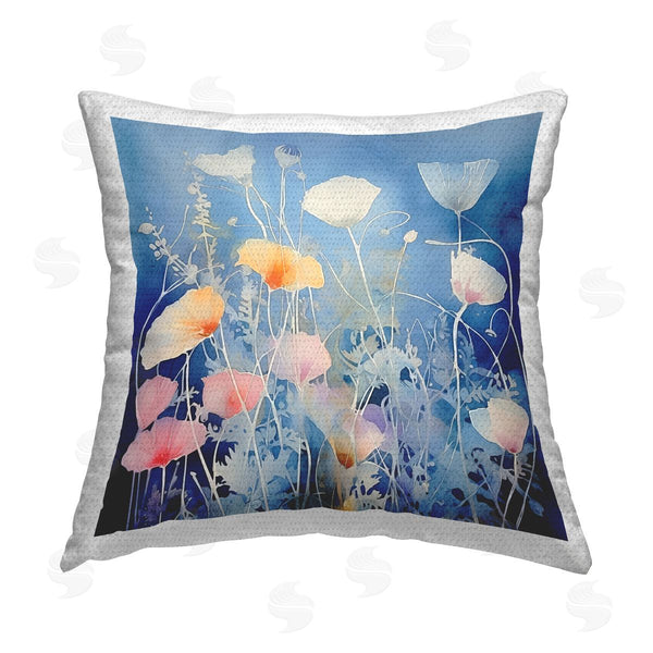 Stupell Industries Irena Orlov | Tranquil Floral Collage Printed Throw Pillow