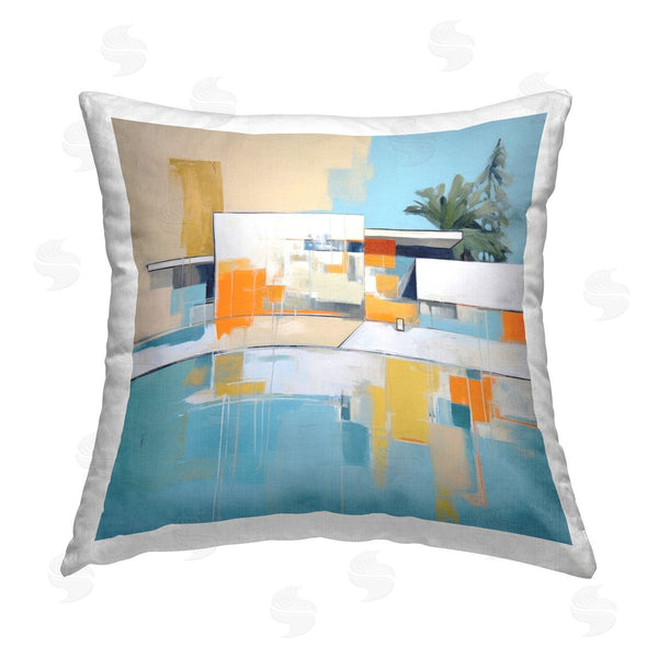 stupell industries Irena Orlov | Tropical Abode Abstraction Printed Throw Pillow