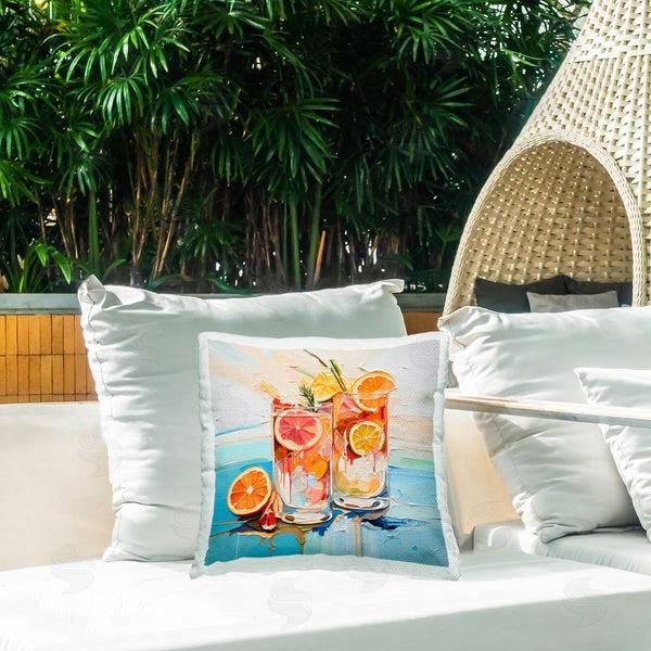 Stupell Industries Irena Orlov | Tropical Citrus Splash Printed Throw Pillow