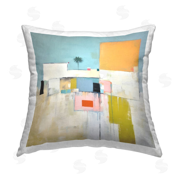 stupell industries Irena Orlov | Tropical Villa Abstraction Printed Throw Pillow