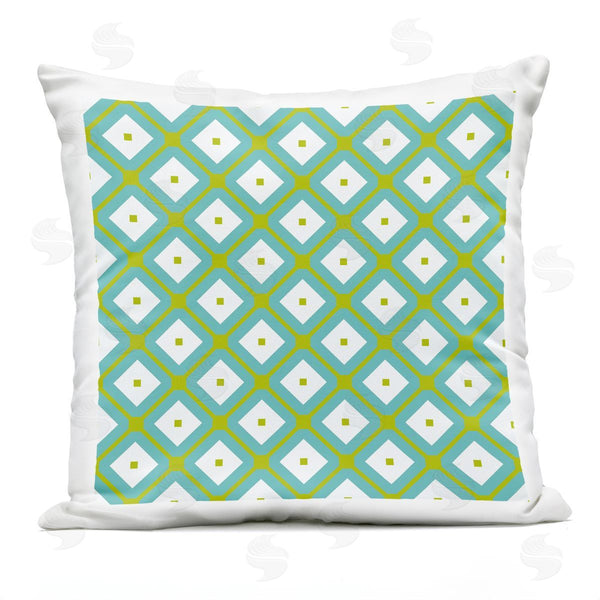 Stupell Industries Irena Orlov | Turquoise Diamond Pattern Printed Throw Pillow