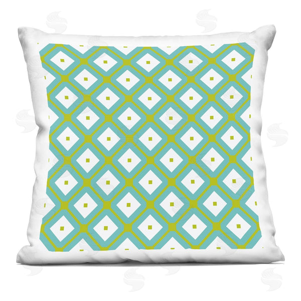 stupell industries Irena Orlov | Turquoise Diamond Pattern Printed Throw Pillow