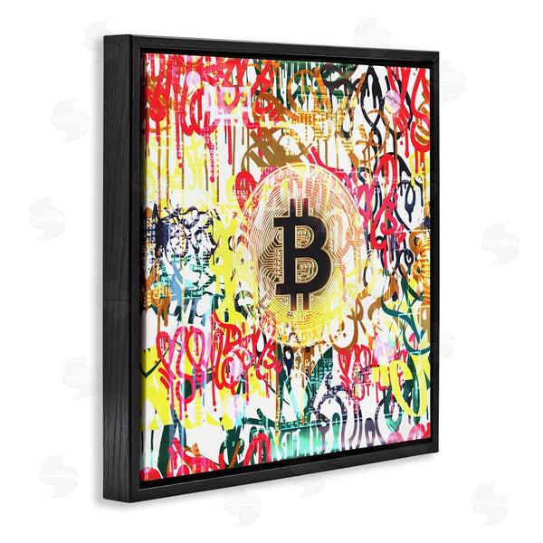 Stupell Industries Irena Orlov | Urban Graffiti Bitcoin Symbol Wall Art