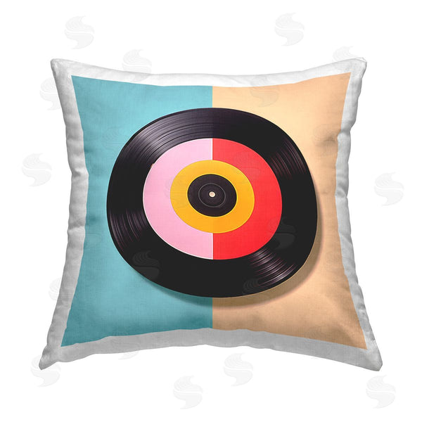 stupell industries Irena Orlov | Vinyl Music Vibes Printed Throw Pillow