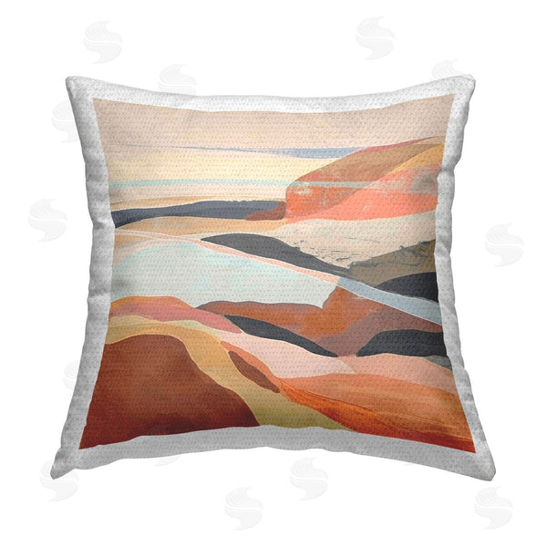 Stupell Industries Irena Orlov | Windy Desert Hills Printed Throw Pillow