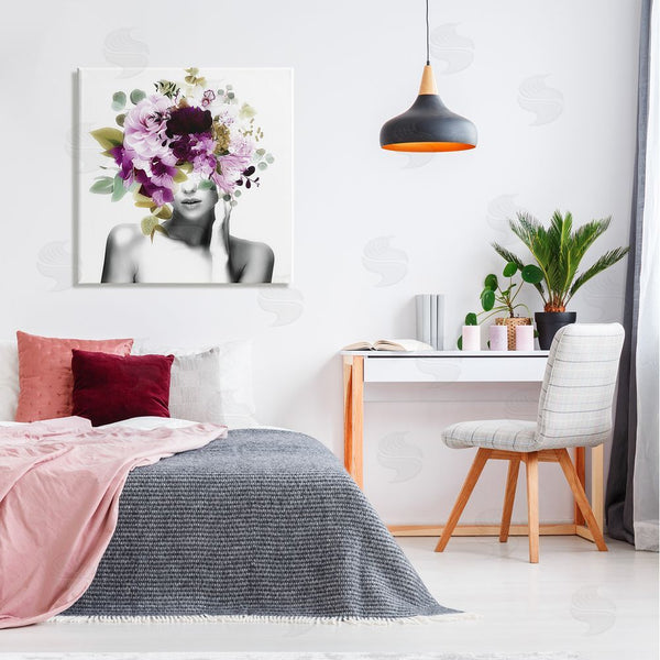 Stupell Industries Irena Orlov | Woman Purple Blossoms Arrangement Wall Art