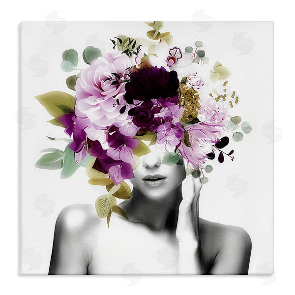 stupell industries Irena Orlov | Woman Purple Blossoms Arrangement Wall Art