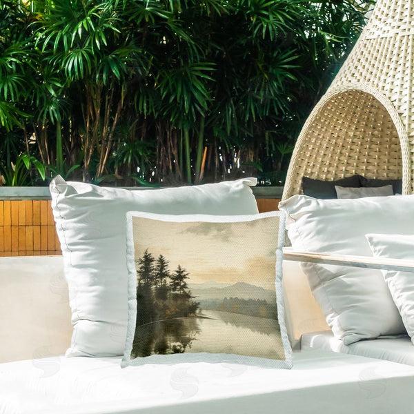 Stupell Industries Irena Orlov | Woodland Lake Reflection Printed Throw Pillow