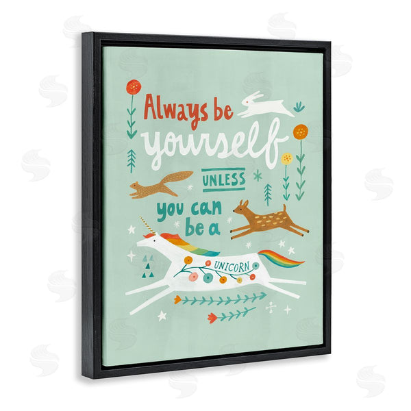 Stupell Industries Irene Chan | Be A Unicorn With Wildlife