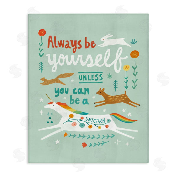 stupell industries Irene Chan | Be A Unicorn with Wildlife