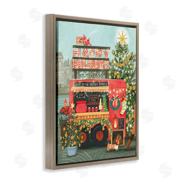 Stupell Industries Irene Chan | Christmas Beverage Truck