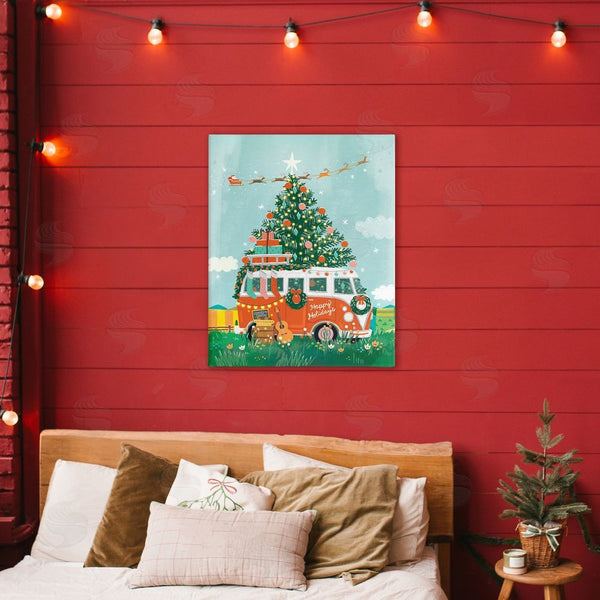 Stupell Industries Irene Chan | Christmas Van Hangout