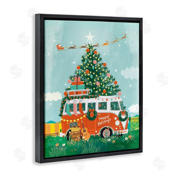 Stupell Industries Irene Chan | Christmas Van Hangout