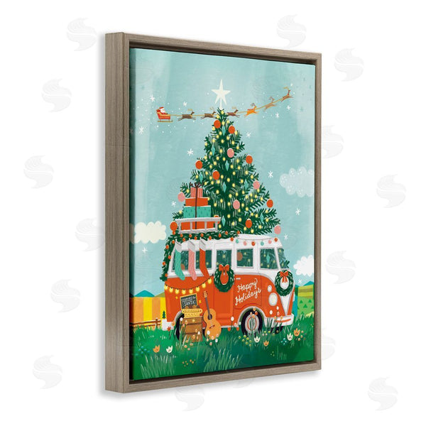 Stupell Industries Irene Chan | Christmas Van Hangout